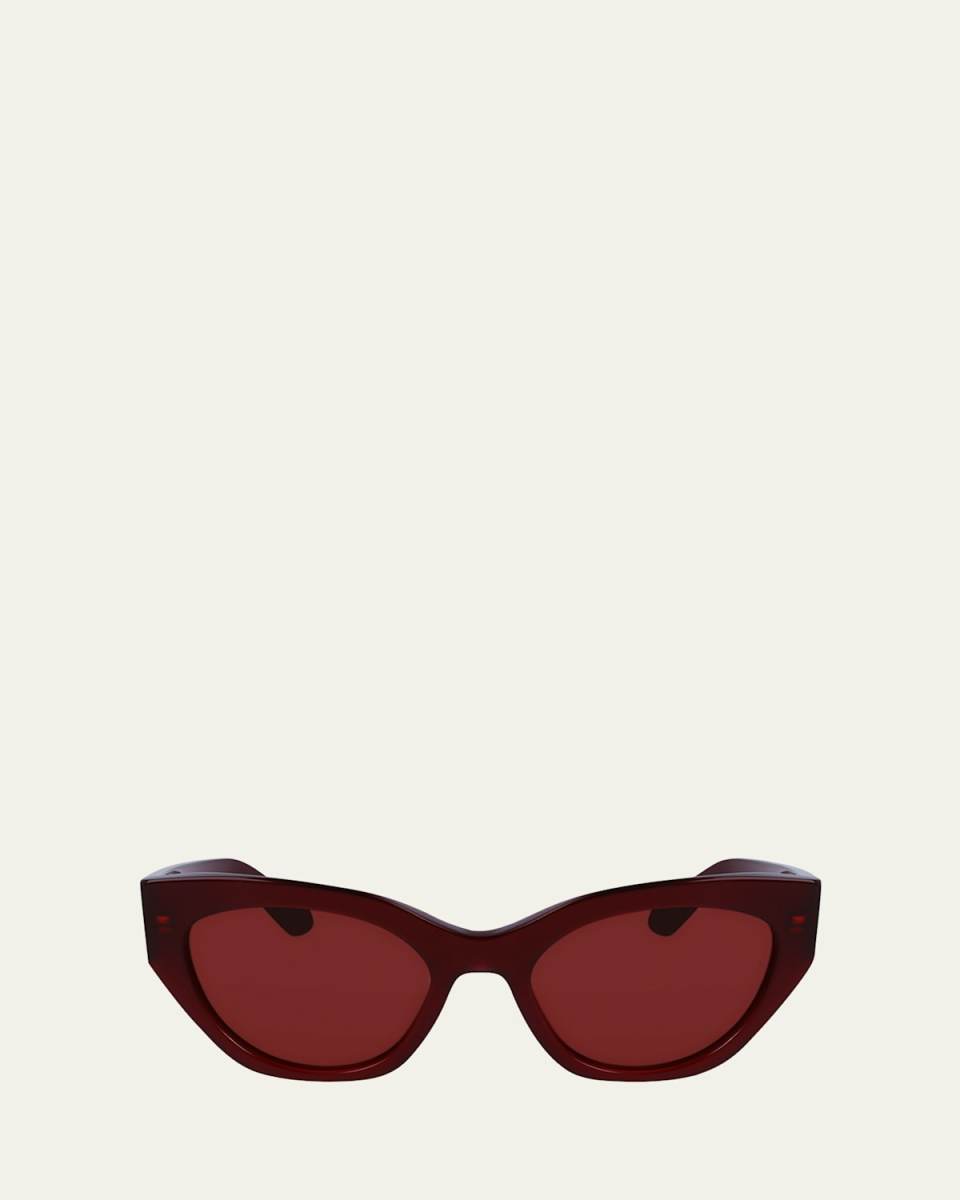 Classic Logo Acetate Cat-Eye Sunglasses